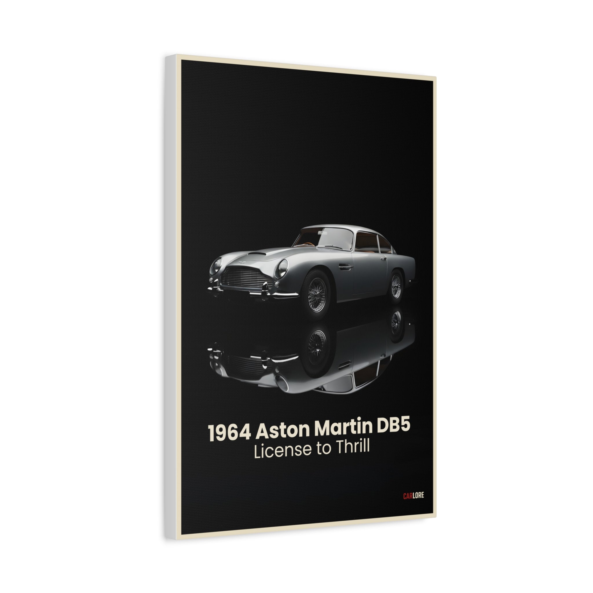 1964 Aston Martin DB5 – "License to Thrill" | Hyper-Realistic Collector's Wall Art