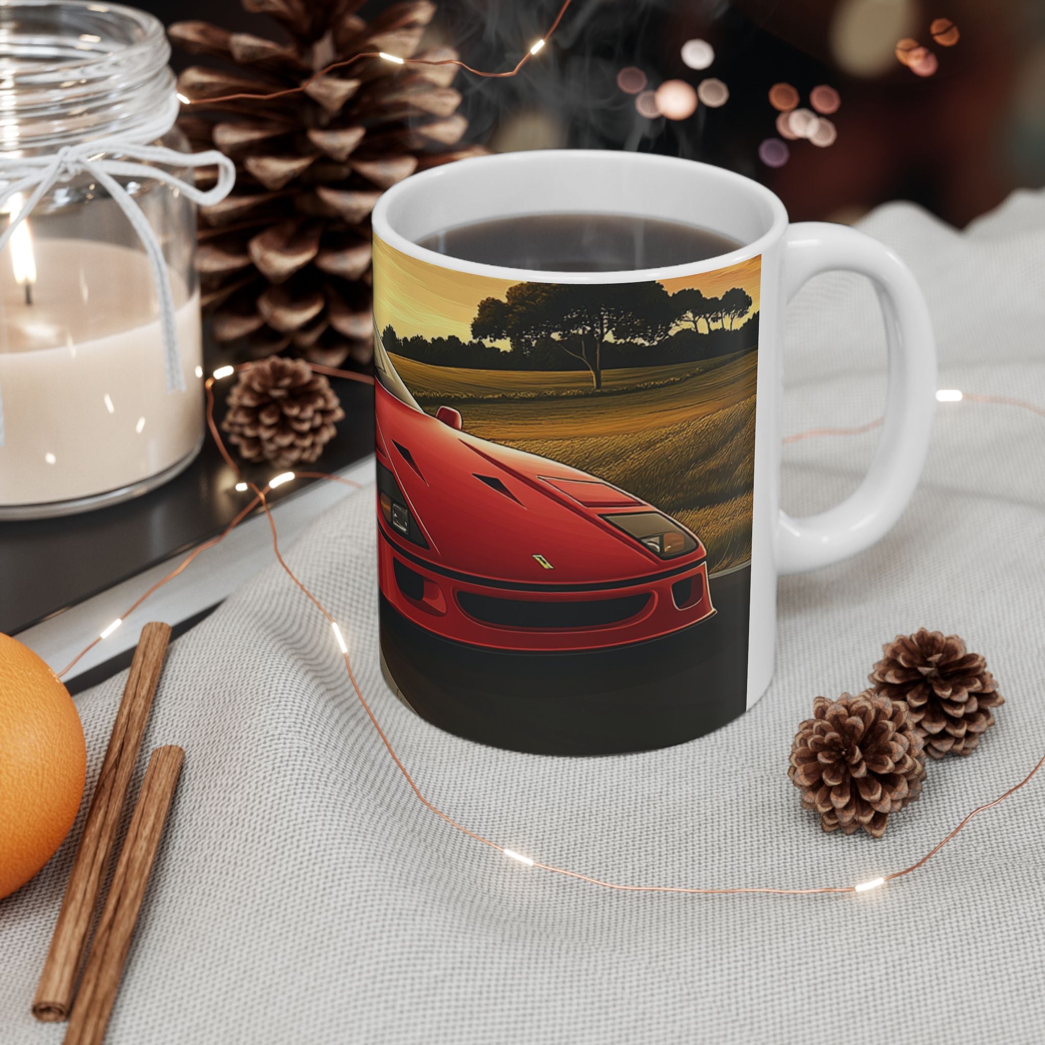 Ferrari F40 Ceramic Mug, (11oz, 15oz)