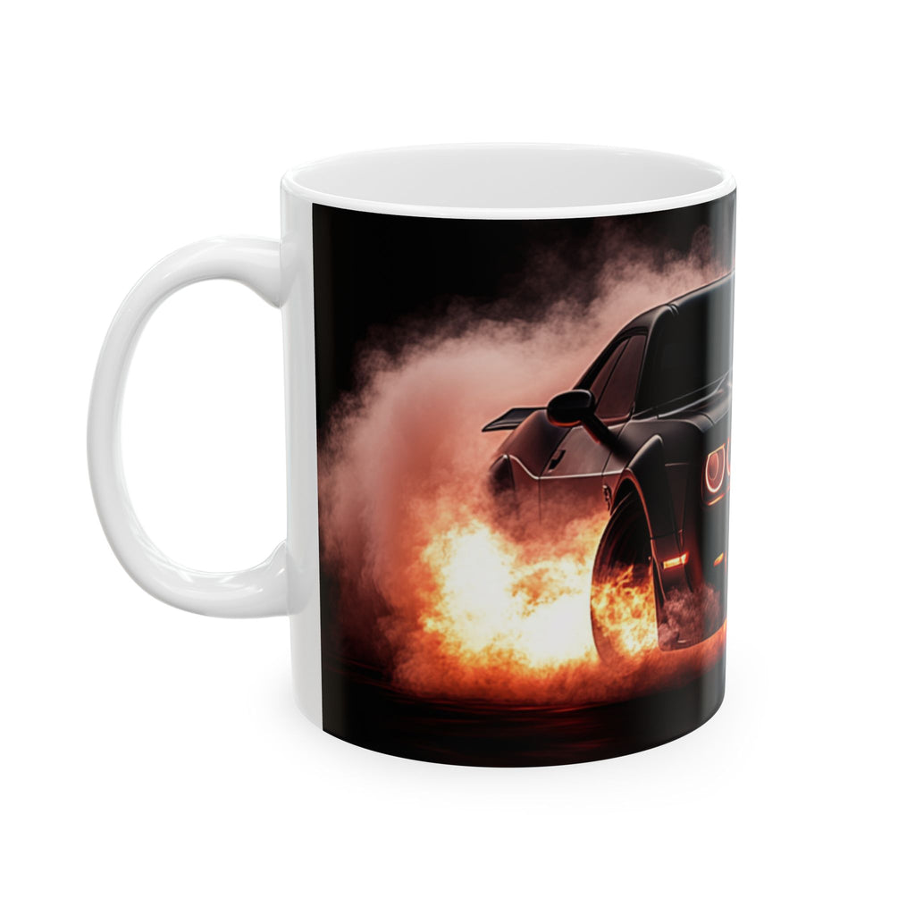 Dodge Challenger Hellcat Coffee Mug | Muscle Car Enthusiast Gift | CarLore Studio