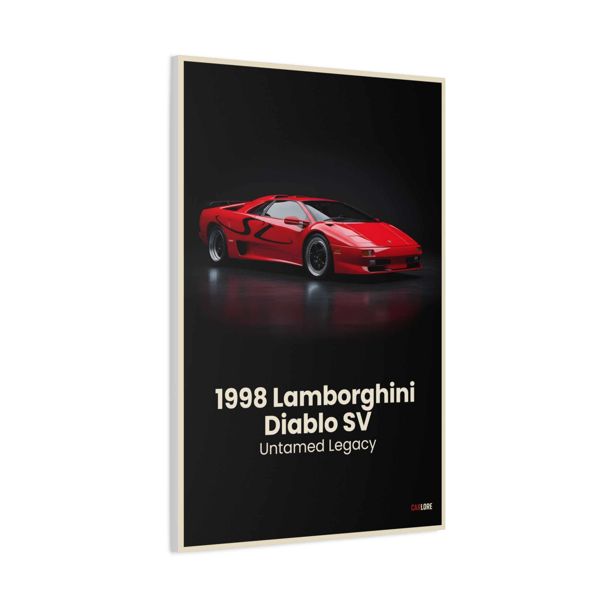 1998 Lamborghini Diablo SV – Untamed Legacy | Hyper-Realistic Collector's Wall Art