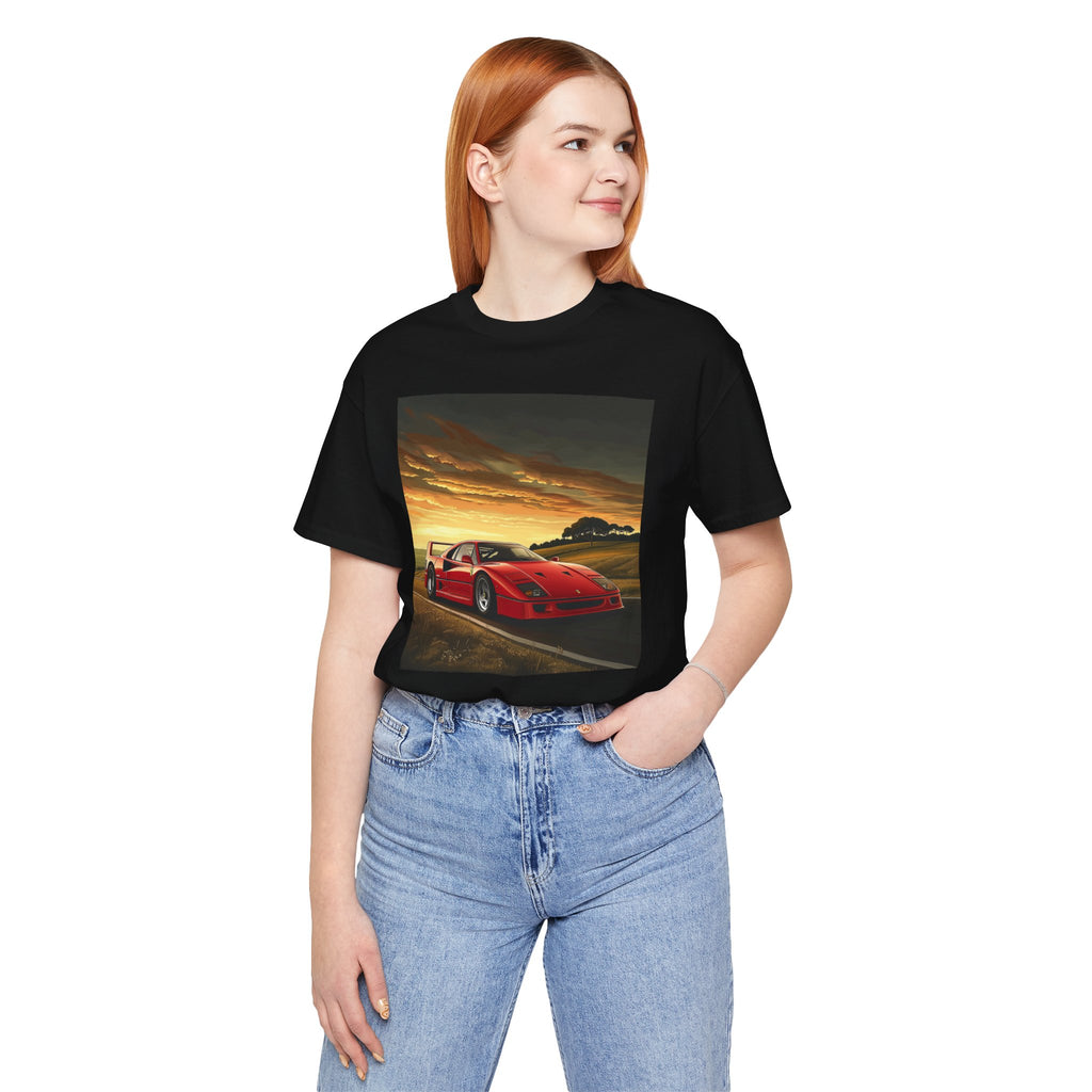 Ferrari F40 Graphic T-Shirt | Supercar Enthusiast Tee | CarLore Studio