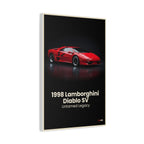 1998 Lamborghini Diablo SV – Untamed Legacy | Hyper-Realistic Collector's Wall Art