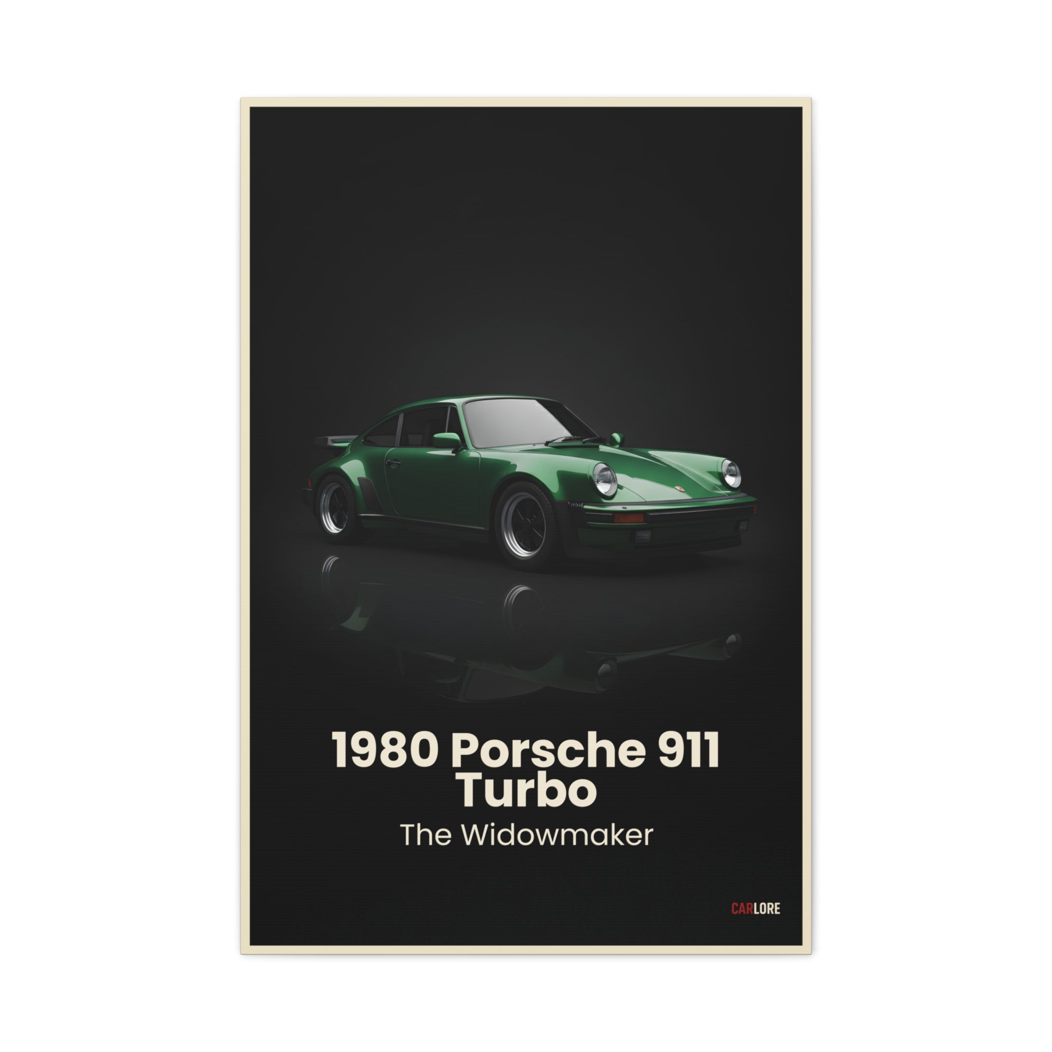 1980 Porsche 911 Turbo – "The Widowmaker" | Hyper-Realistic Collector's Wall Art