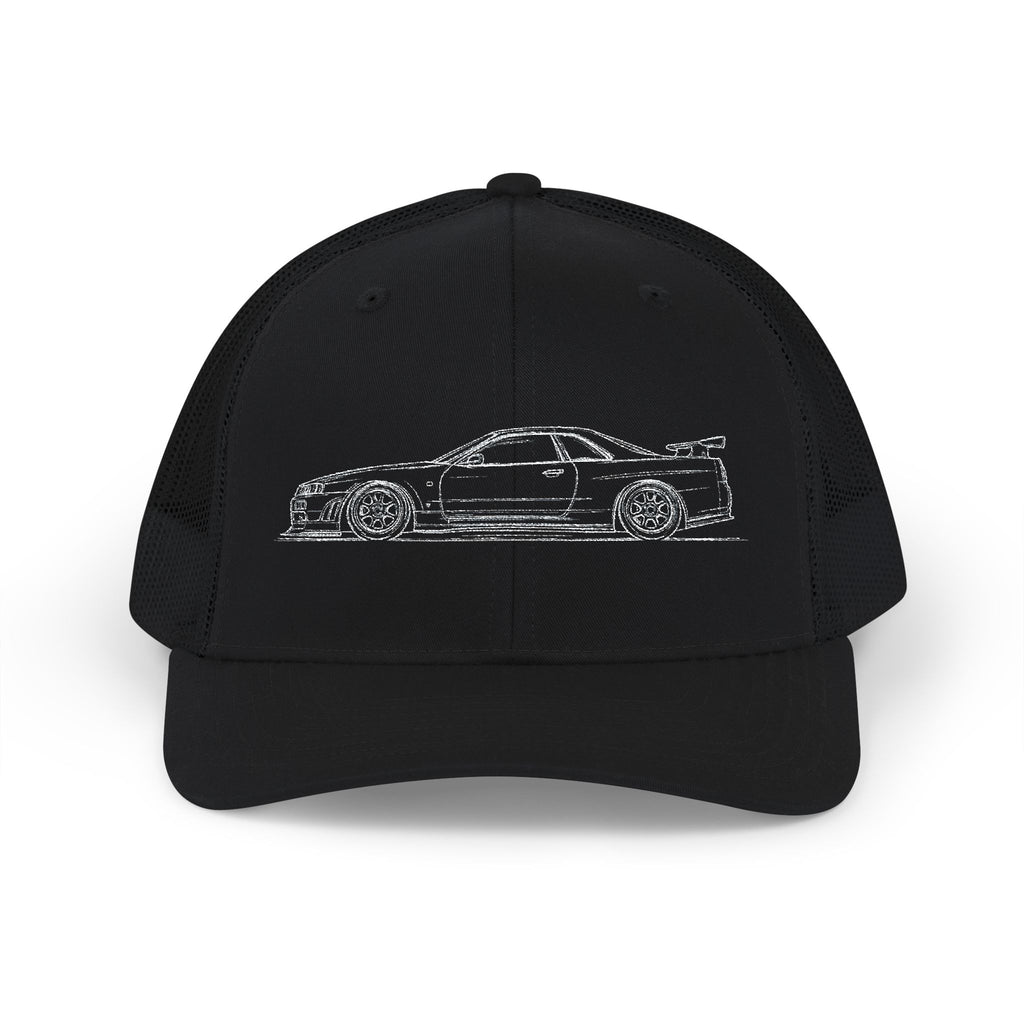 Nissan Skyline R34 GT-R Snapback Cap | JDM Car Enthusiast Hat | CarLore Studio