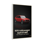 1976 Volkswagen Golf GTI Mk1 – The People’s Hot Hatch | Hyper-Realistic Collector's Wall Art