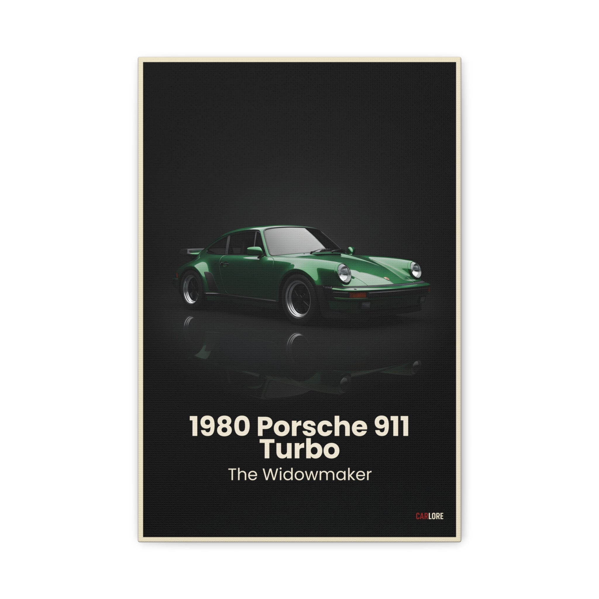 1980 Porsche 911 Turbo – "The Widowmaker" | Hyper-Realistic Collector's Wall Art