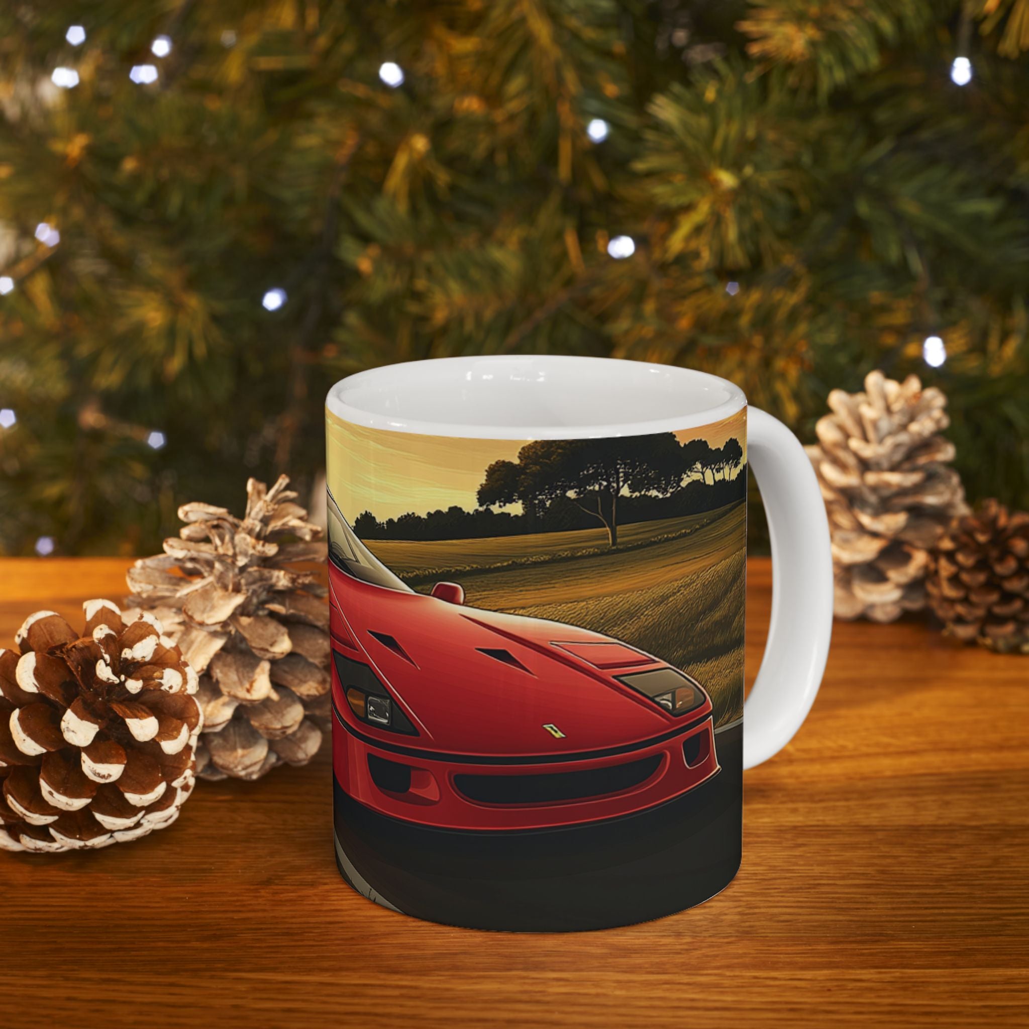 Ferrari F40 Ceramic Mug, (11oz, 15oz)