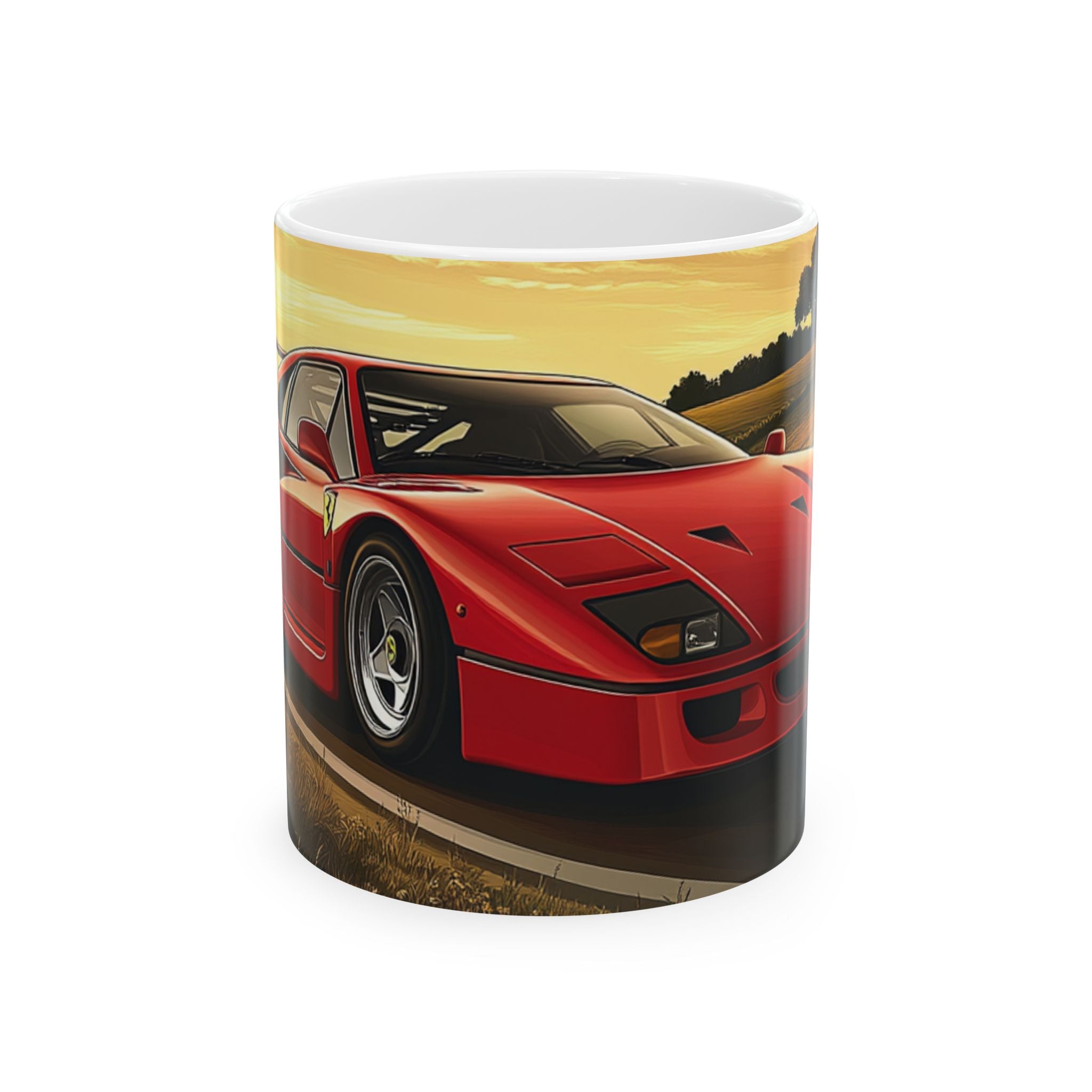 Ferrari F40 Ceramic Mug, (11oz, 15oz)