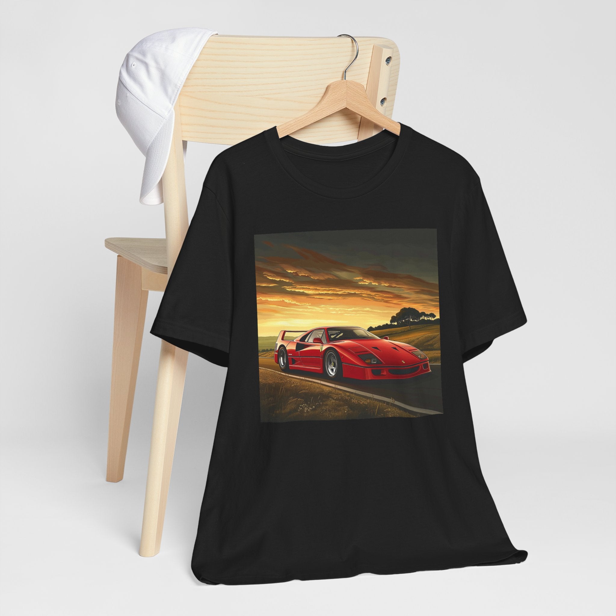 Ferrari F40 Graphic T-Shirt | Supercar Enthusiast Tee | CarLore Studio