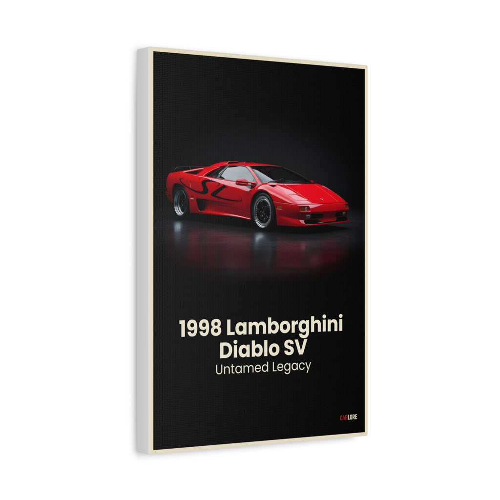 1998 Lamborghini Diablo SV – Untamed Legacy | Hyper-Realistic Collector's Wall Art