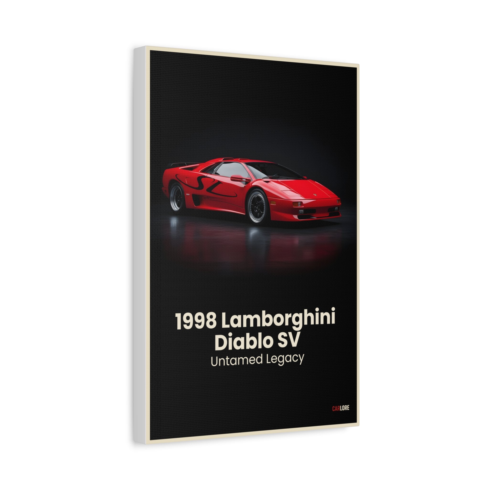 1998 Lamborghini Diablo SV – Untamed Legacy | Hyper-Realistic Collector's Wall Art
