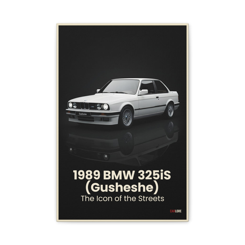 1989 BMW 325iS (Gusheshe) – The Icon of the Streets | Hyper-Realistic Collector's Wall Art