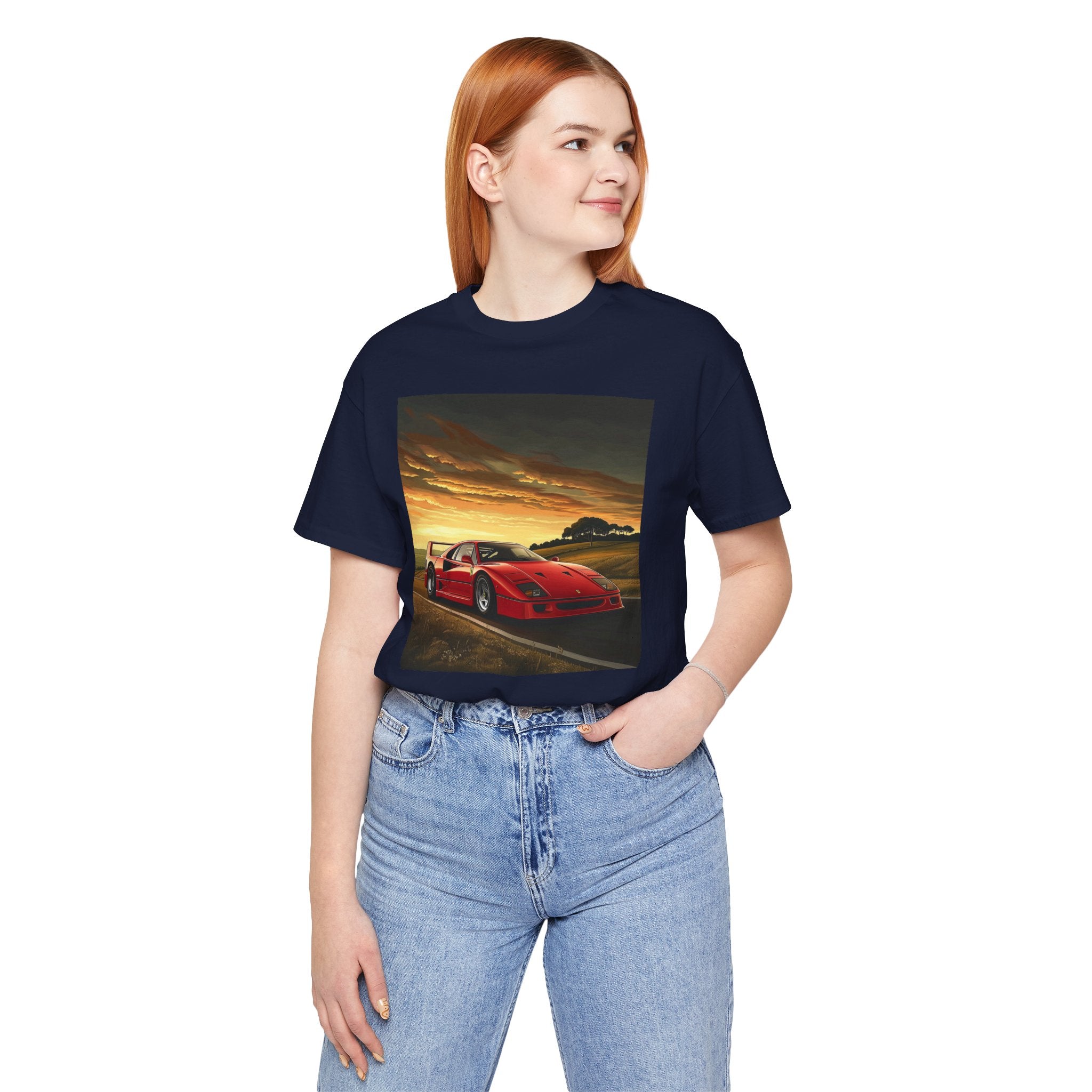 Ferrari F40 Graphic T-Shirt | Supercar Enthusiast Tee | CarLore Studio
