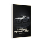1999 Nissan Skyline GT-R R34 – Godzilla Reborn | Hyper-Realistic Collector's Wall Art