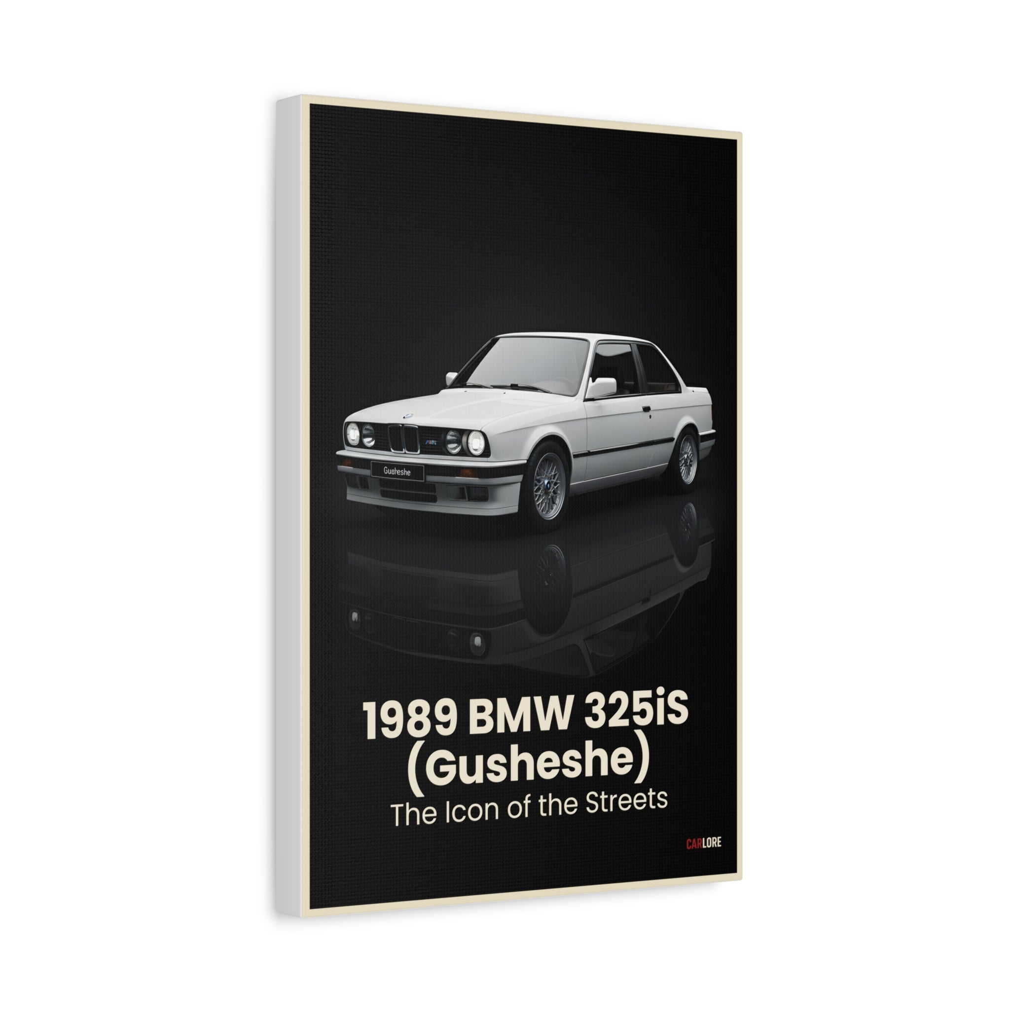 1989 BMW 325iS (Gusheshe) – The Icon of the Streets | Hyper-Realistic Collector's Wall Art