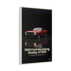 1969 Ford Mustang Shelby GT500 – The Beast That Ended an Era | Hyper-Realistic Collector's Wall Art