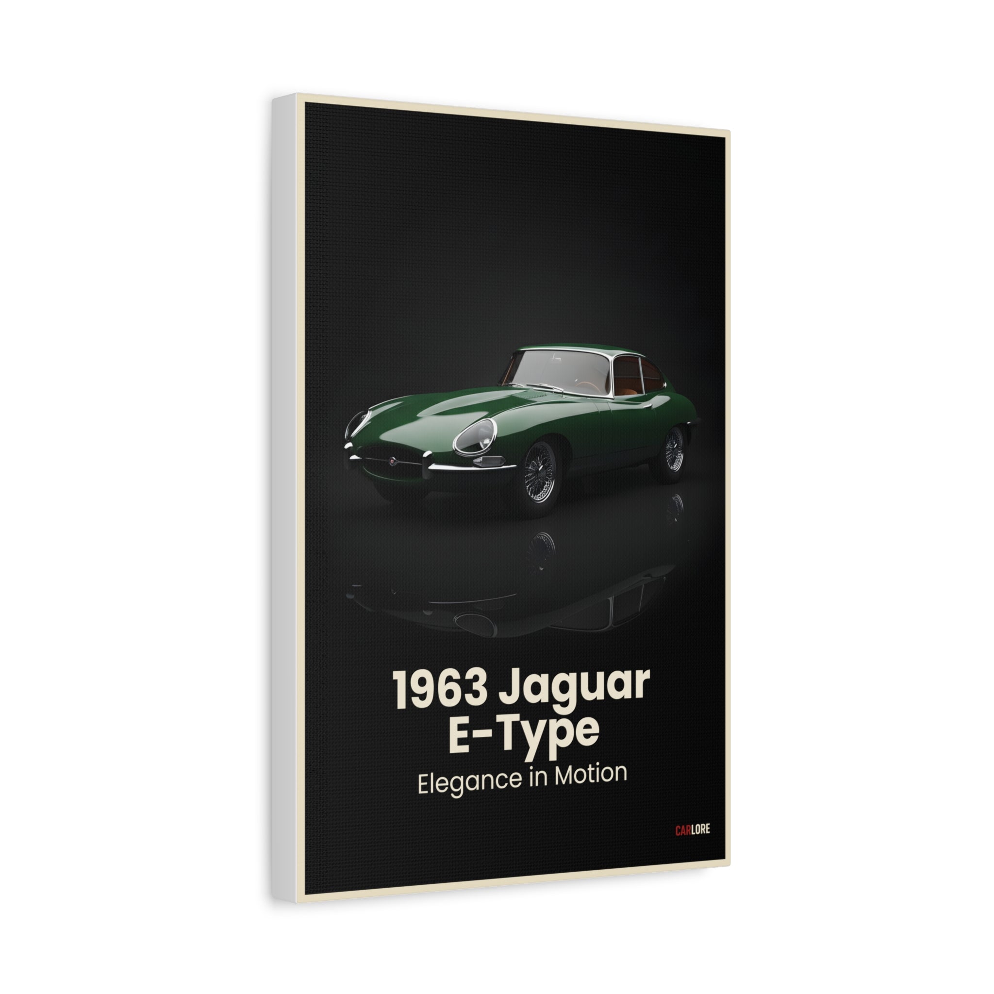 1963 Jaguar E-Type – Elegance in Motion | Hyper-Realistic Collector's Wall Art