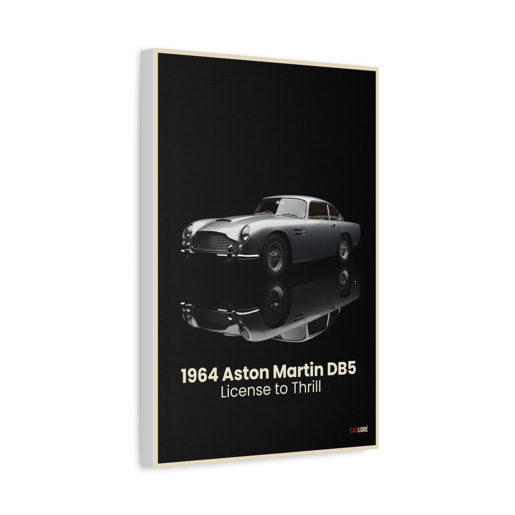 1964 Aston Martin DB5 – "License to Thrill" | Hyper-Realistic Collector's Wall Art
