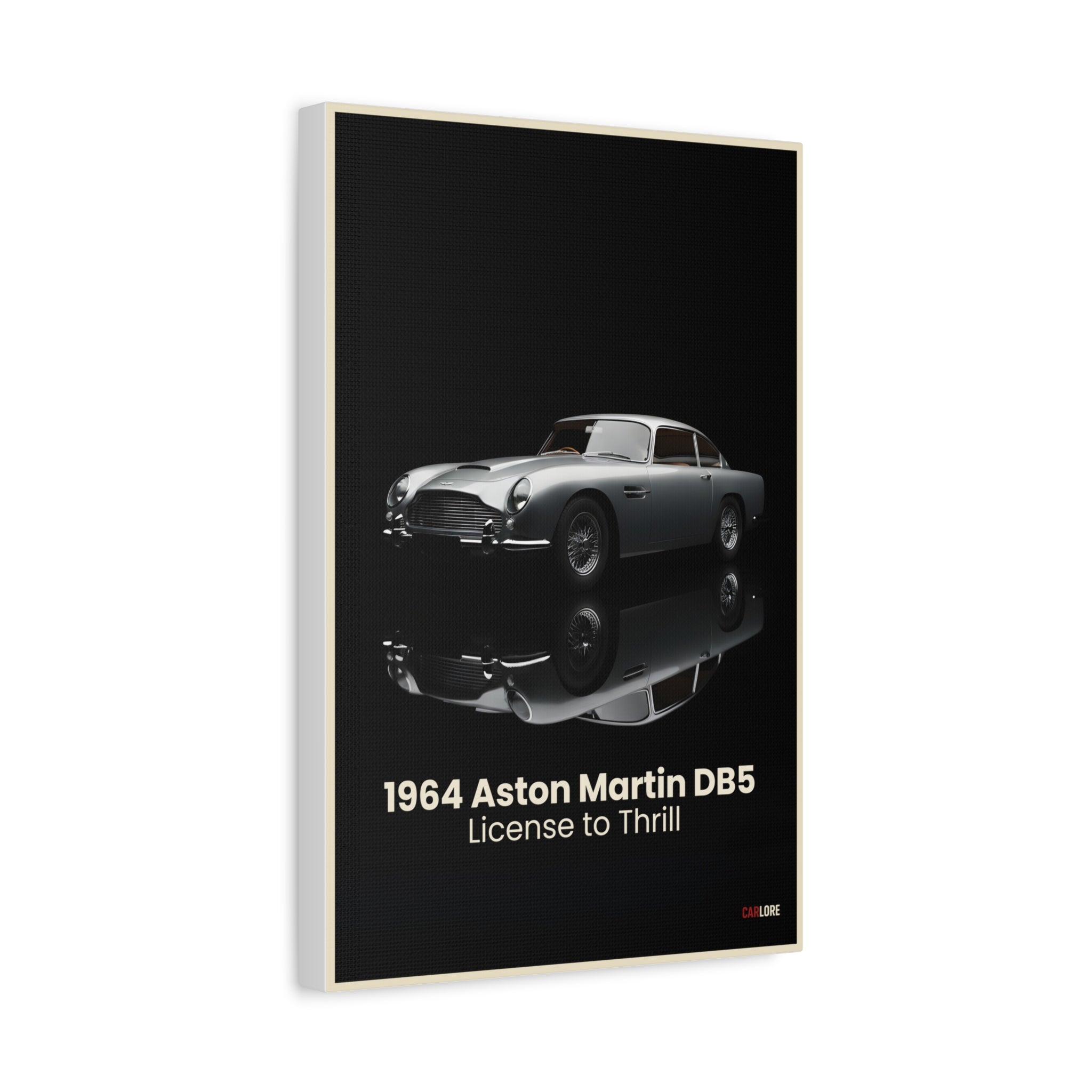 1964 Aston Martin DB5 – "License to Thrill" | Hyper-Realistic Collector's Wall Art
