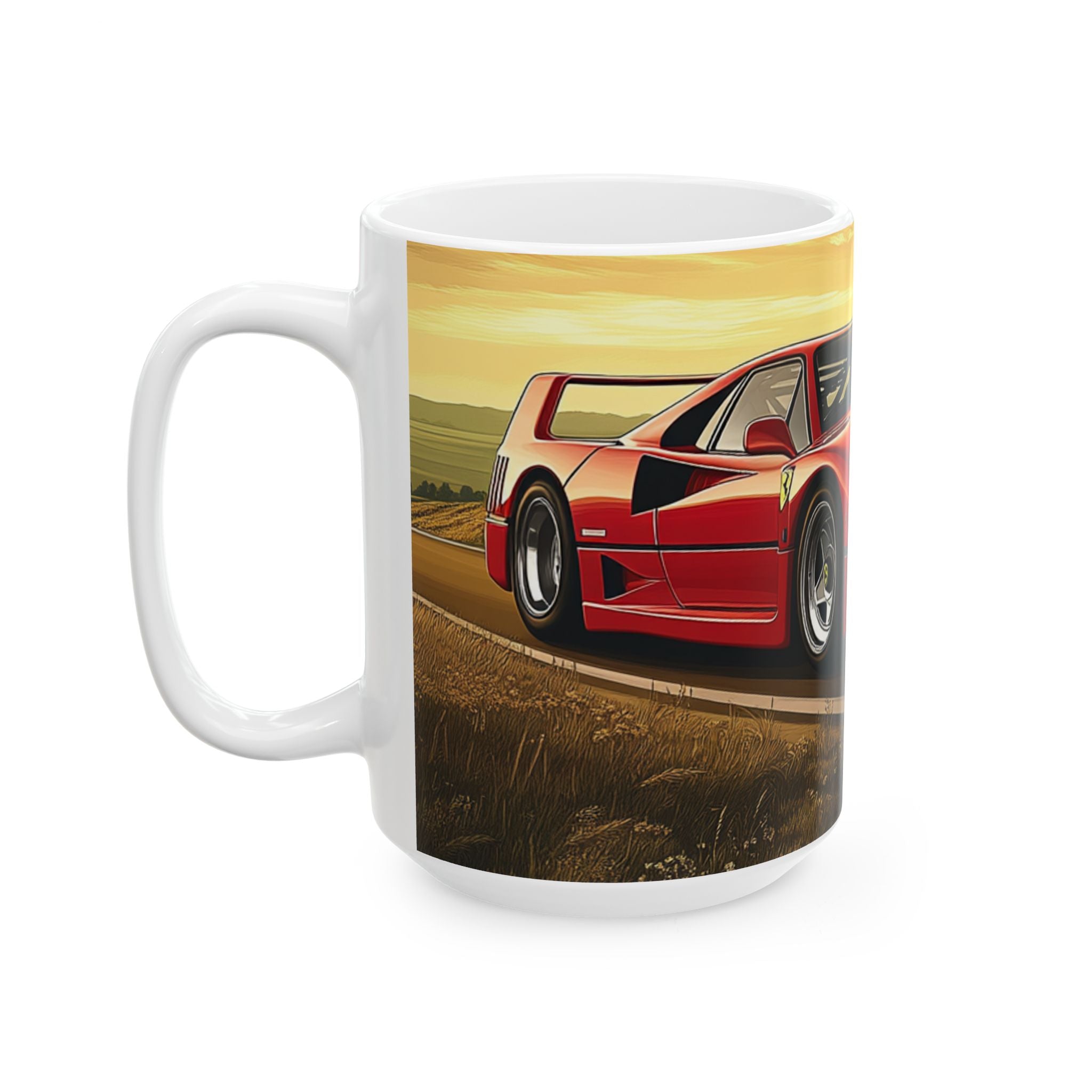 Ferrari F40 Ceramic Mug, (11oz, 15oz)
