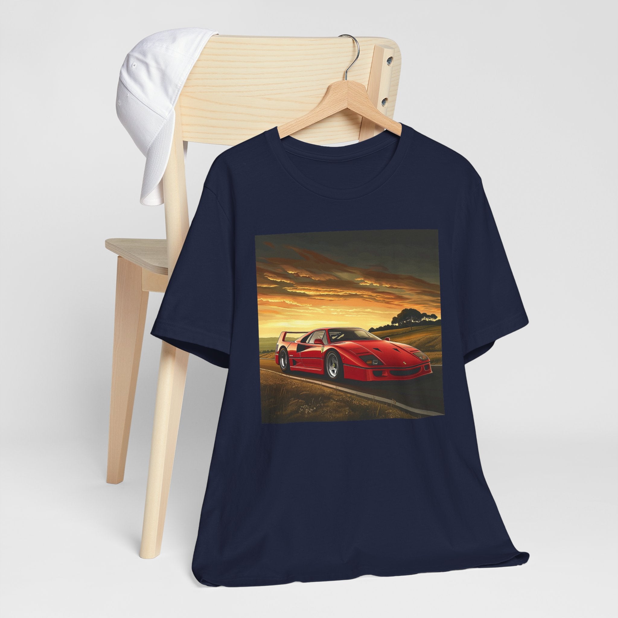 Ferrari F40 Graphic T-Shirt | Supercar Enthusiast Tee | CarLore Studio