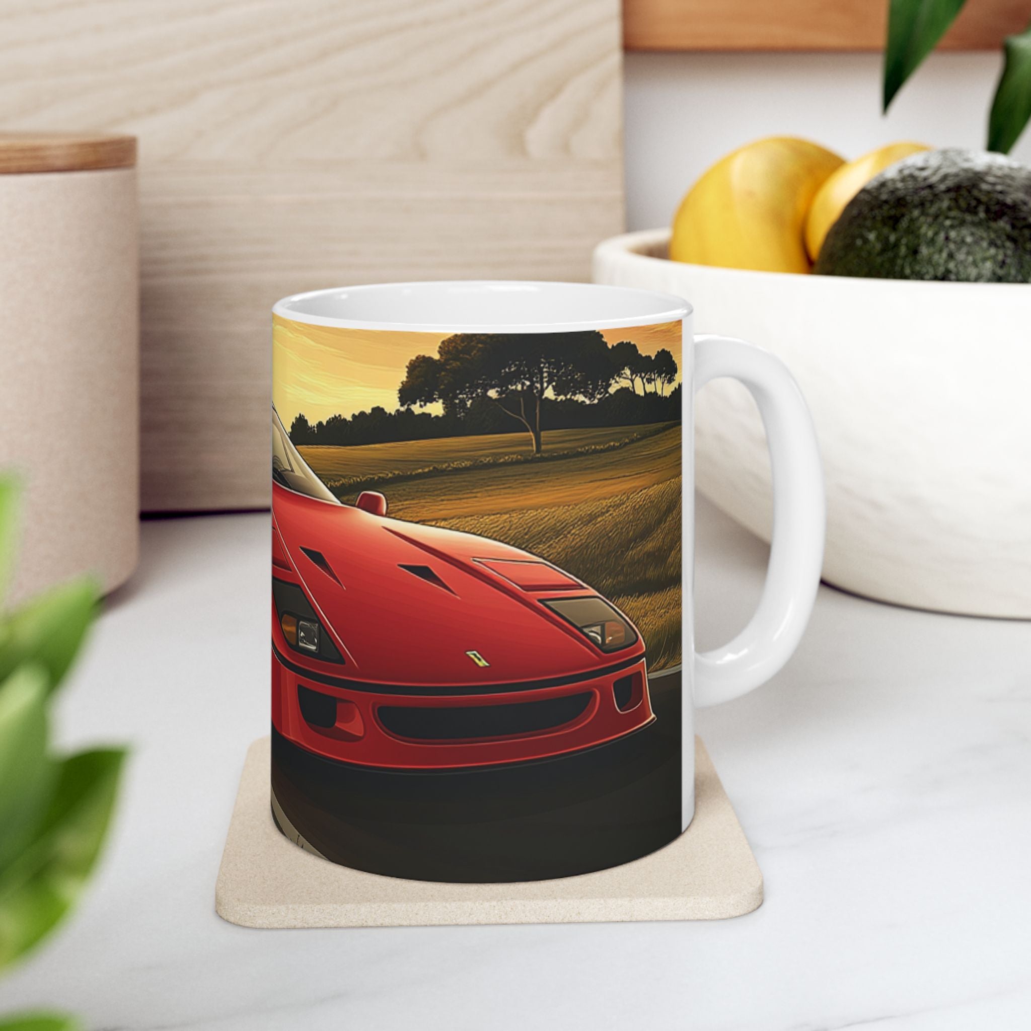 Ferrari F40 Ceramic Mug, (11oz, 15oz)