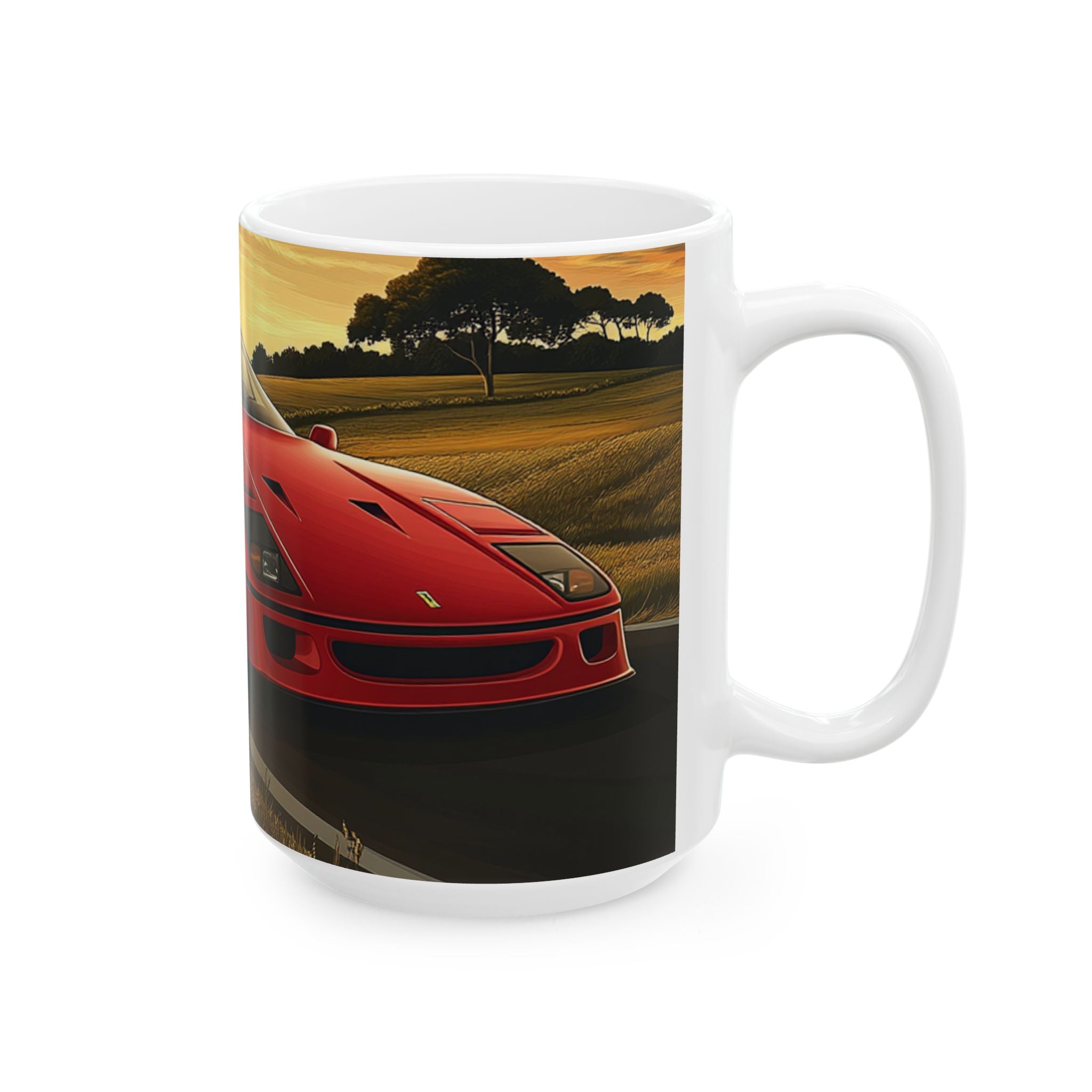 Ferrari F40 Ceramic Mug, (11oz, 15oz)