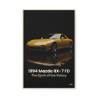1994 Mazda RX-7 FD – "The Rotary Revolution" | Hyper-Realistic Collector's Wall Art