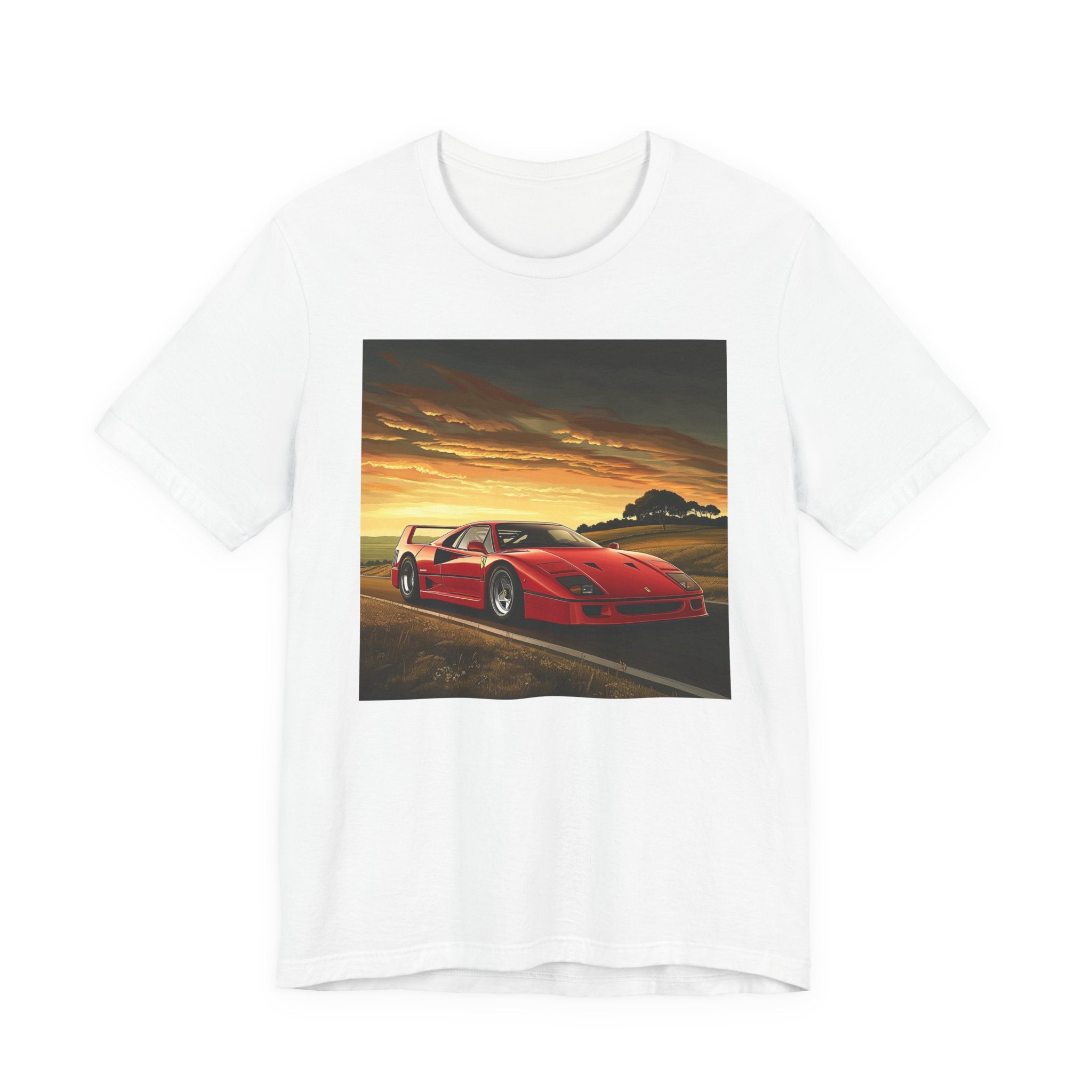 Ferrari F40 Graphic T-Shirt | Supercar Enthusiast Tee | CarLore Studio