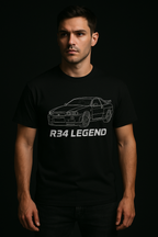 R34 Legend — Minimalist JDM Coupe Tee