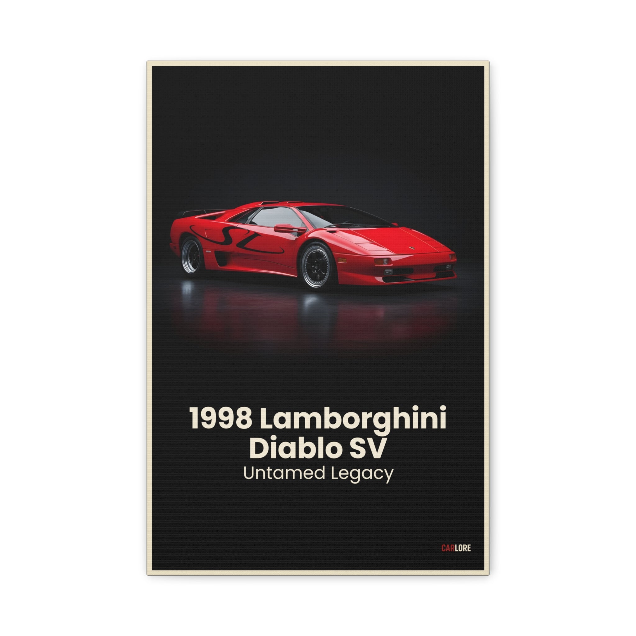 1998 Lamborghini Diablo SV – Untamed Legacy | Hyper-Realistic Collector's Wall Art