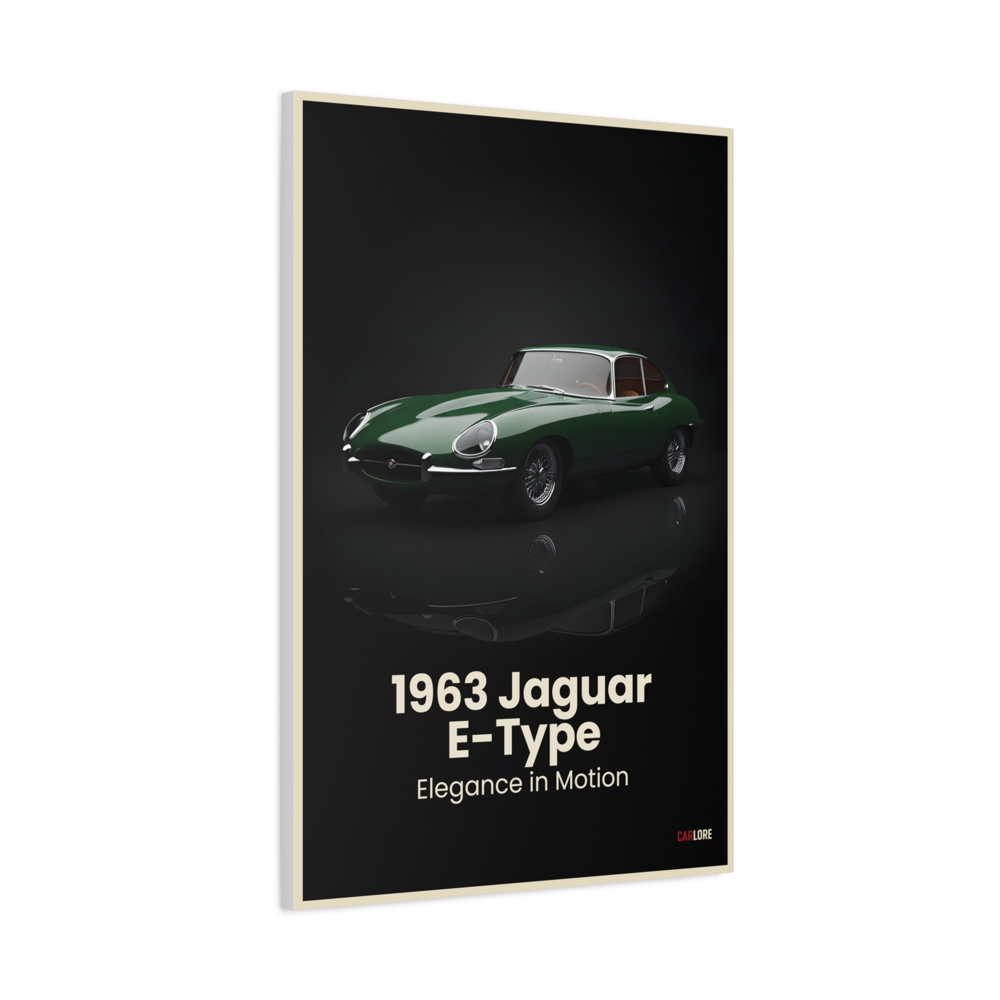 1963 Jaguar E-Type – Elegance in Motion | Hyper-Realistic Collector's Wall Art