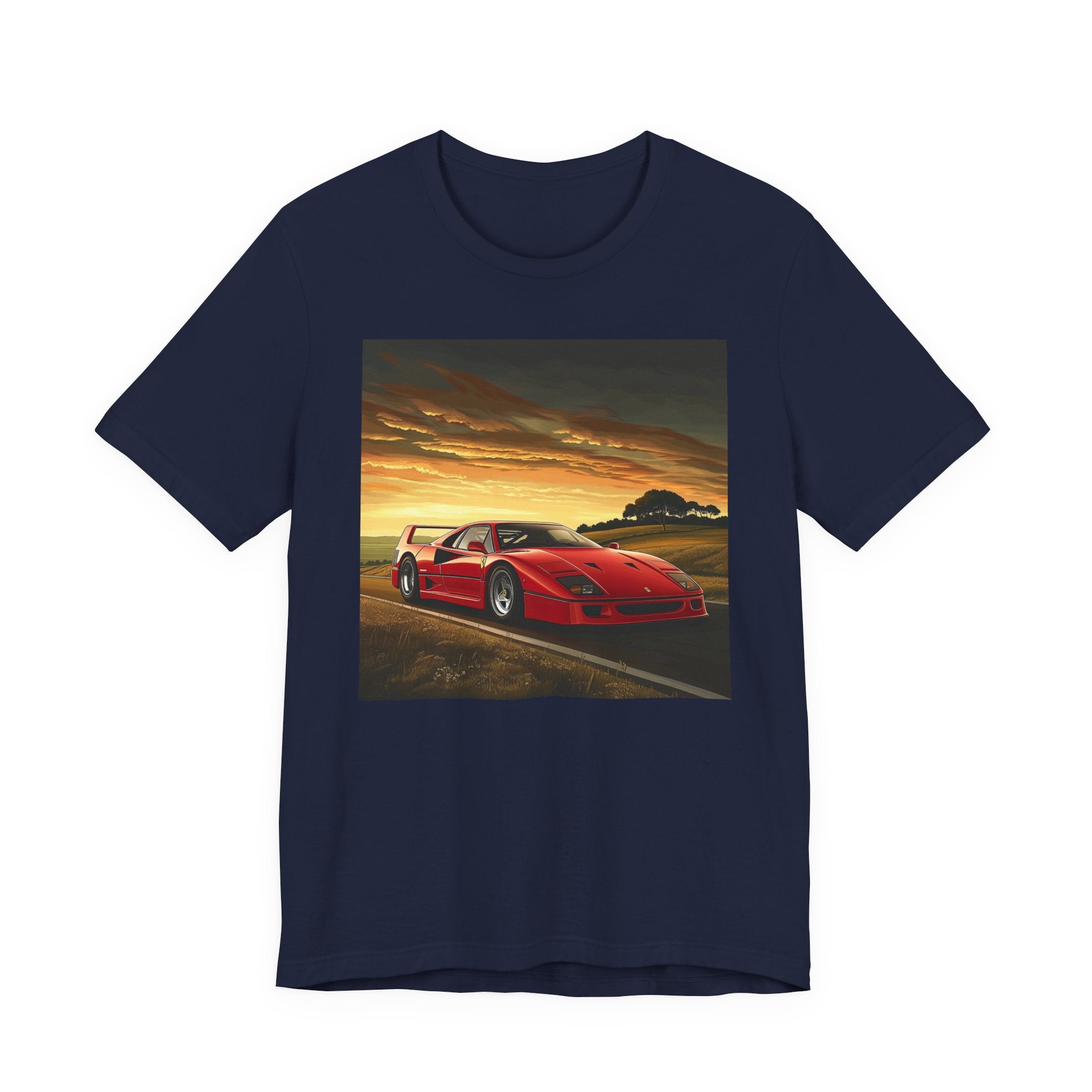 Ferrari F40 Graphic T-Shirt | Supercar Enthusiast Tee | CarLore Studio