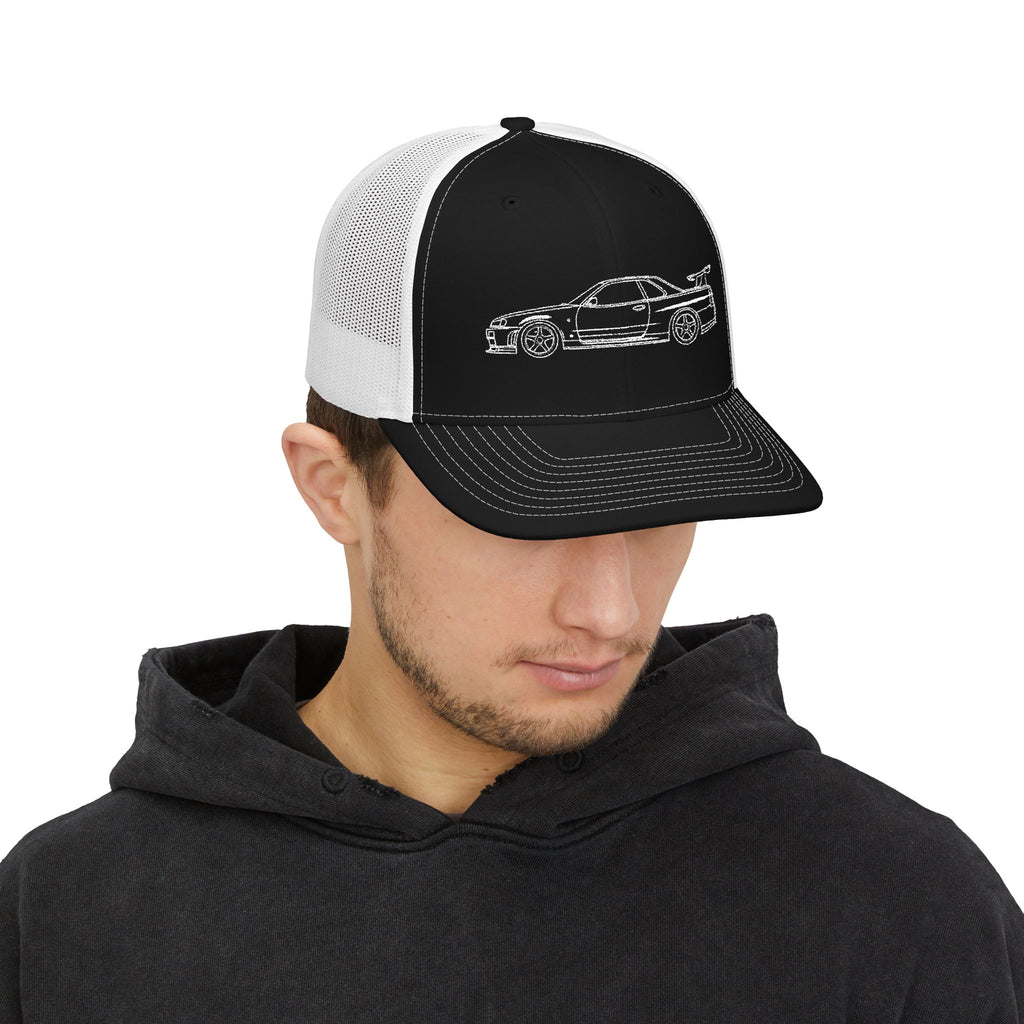 Nissan Skyline R34 GT-R Snapback Cap | JDM Car Enthusiast Hat | CarLore Studio
