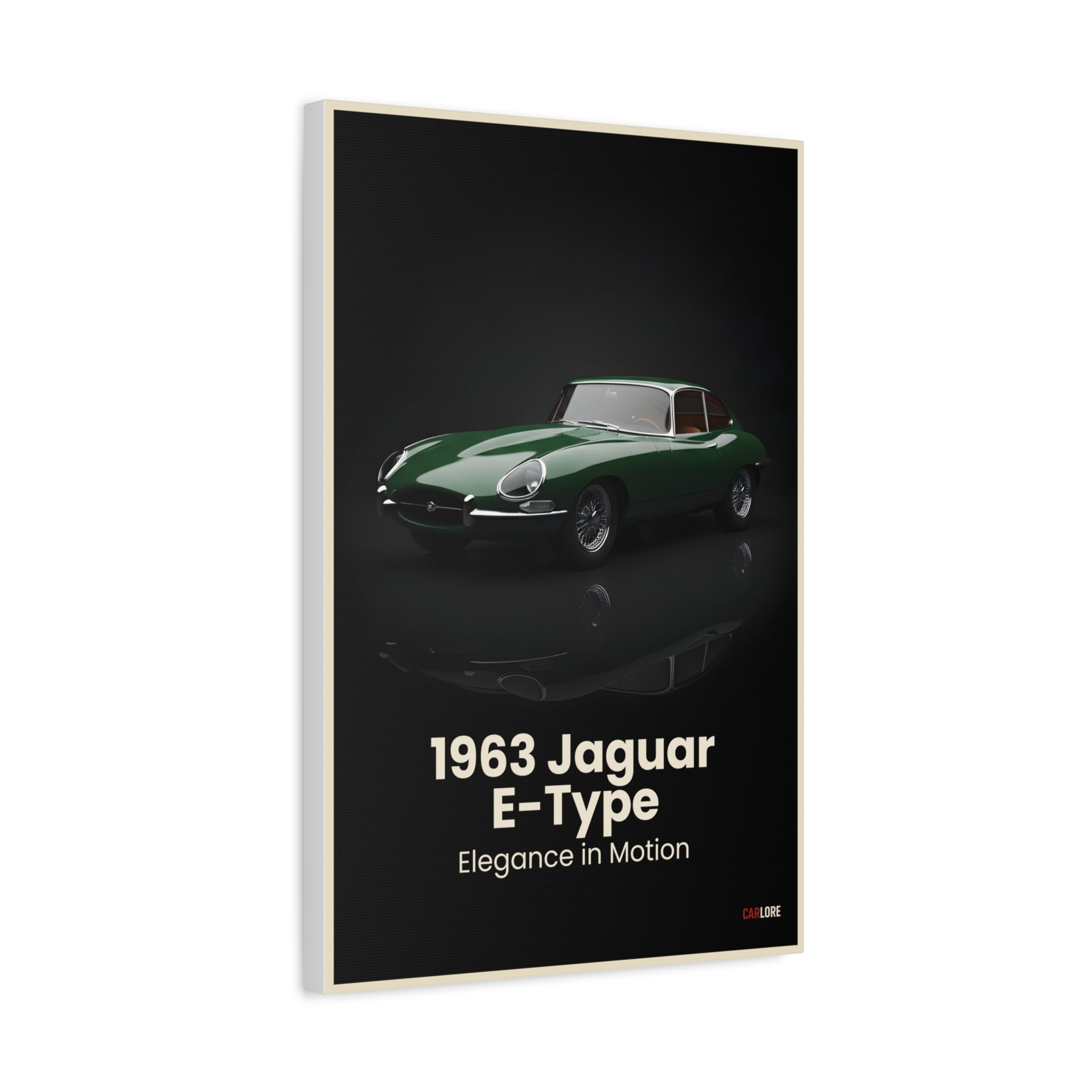 1963 Jaguar E-Type – Elegance in Motion | Hyper-Realistic Collector's Wall Art
