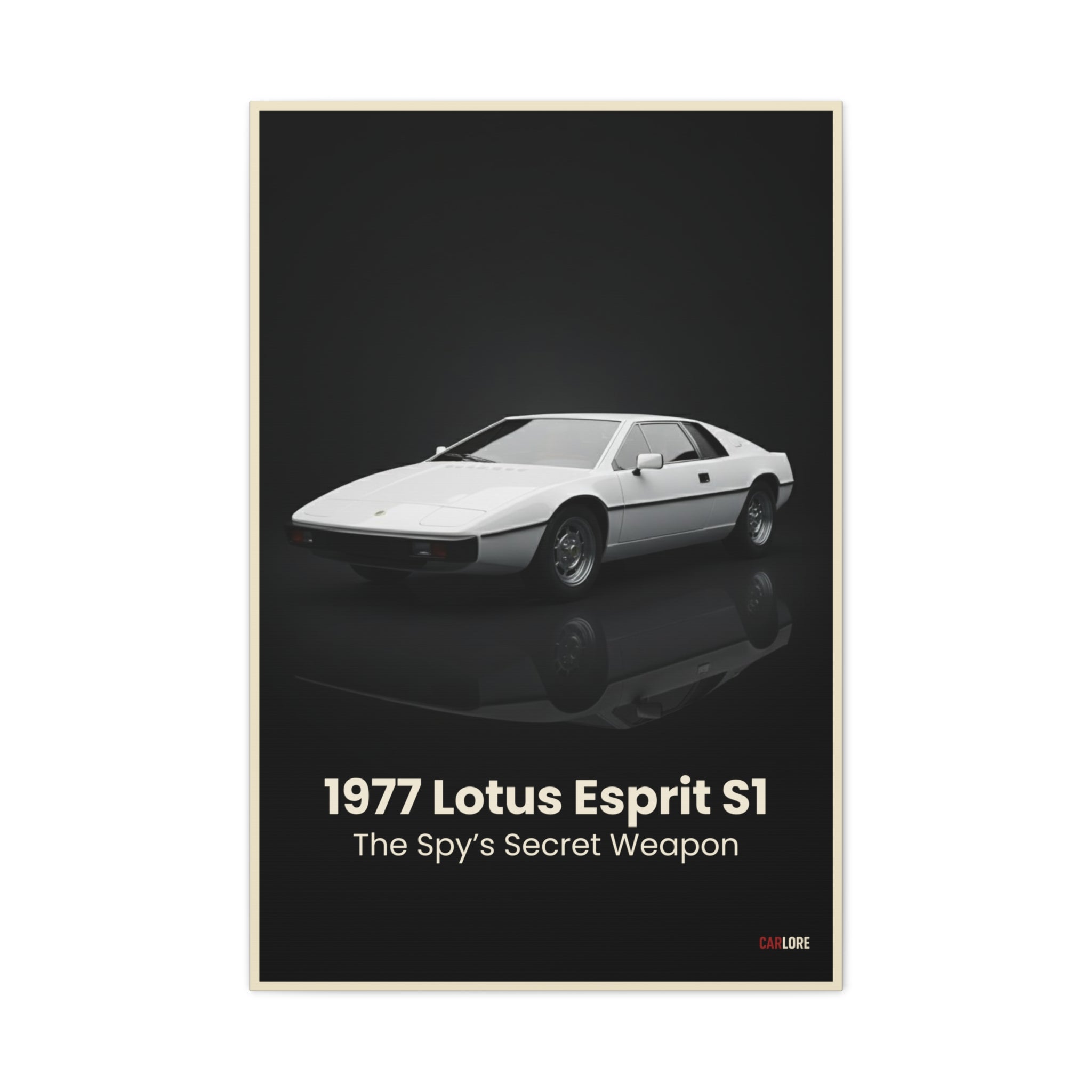1977 Lotus Esprit S1 – The Spy’s Secret Weapon | Hyper-Realistic Collector's Wall Art