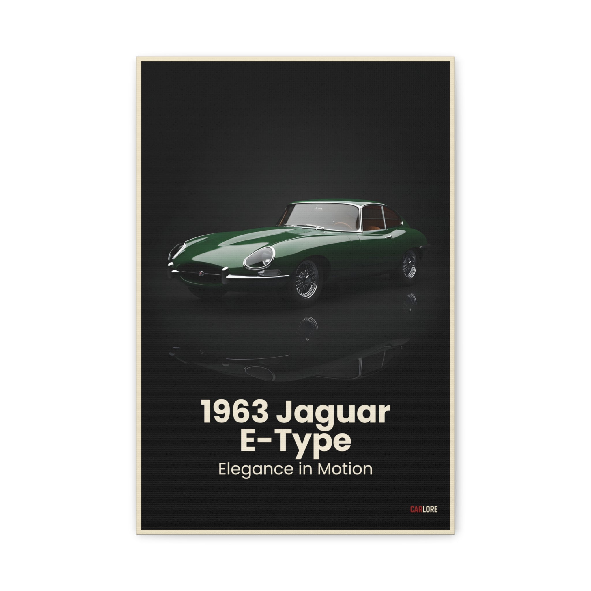 1963 Jaguar E-Type – Elegance in Motion | Hyper-Realistic Collector's Wall Art