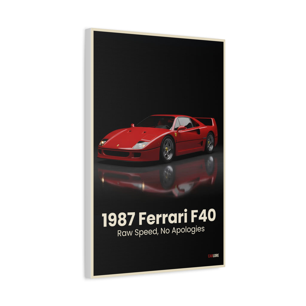 1987 Ferrari F40 – "Raw Speed, No Apologies" | Hyper-Realistic Collector's Wall Art