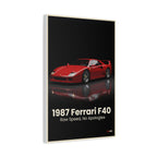 1987 Ferrari F40 – "Raw Speed, No Apologies" | Hyper-Realistic Collector's Wall Art