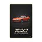 1995 Toyota Supra Mk4 – The 10-Second Legend | Hyper-Realistic Collector's Wall Art