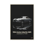 1964 Aston Martin DB5 – "License to Thrill" | Hyper-Realistic Collector's Wall Art