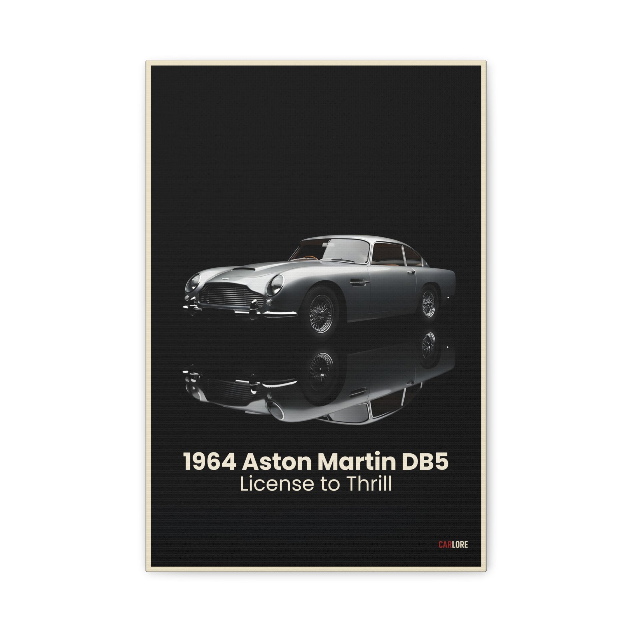 1964 Aston Martin DB5 – "License to Thrill" | Hyper-Realistic Collector's Wall Art