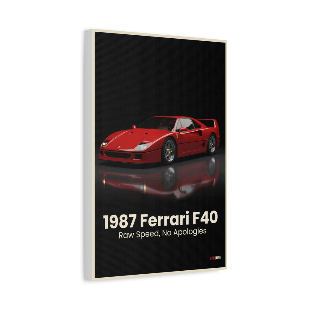 1987 Ferrari F40 – "Raw Speed, No Apologies" | Hyper-Realistic Collector's Wall Art
