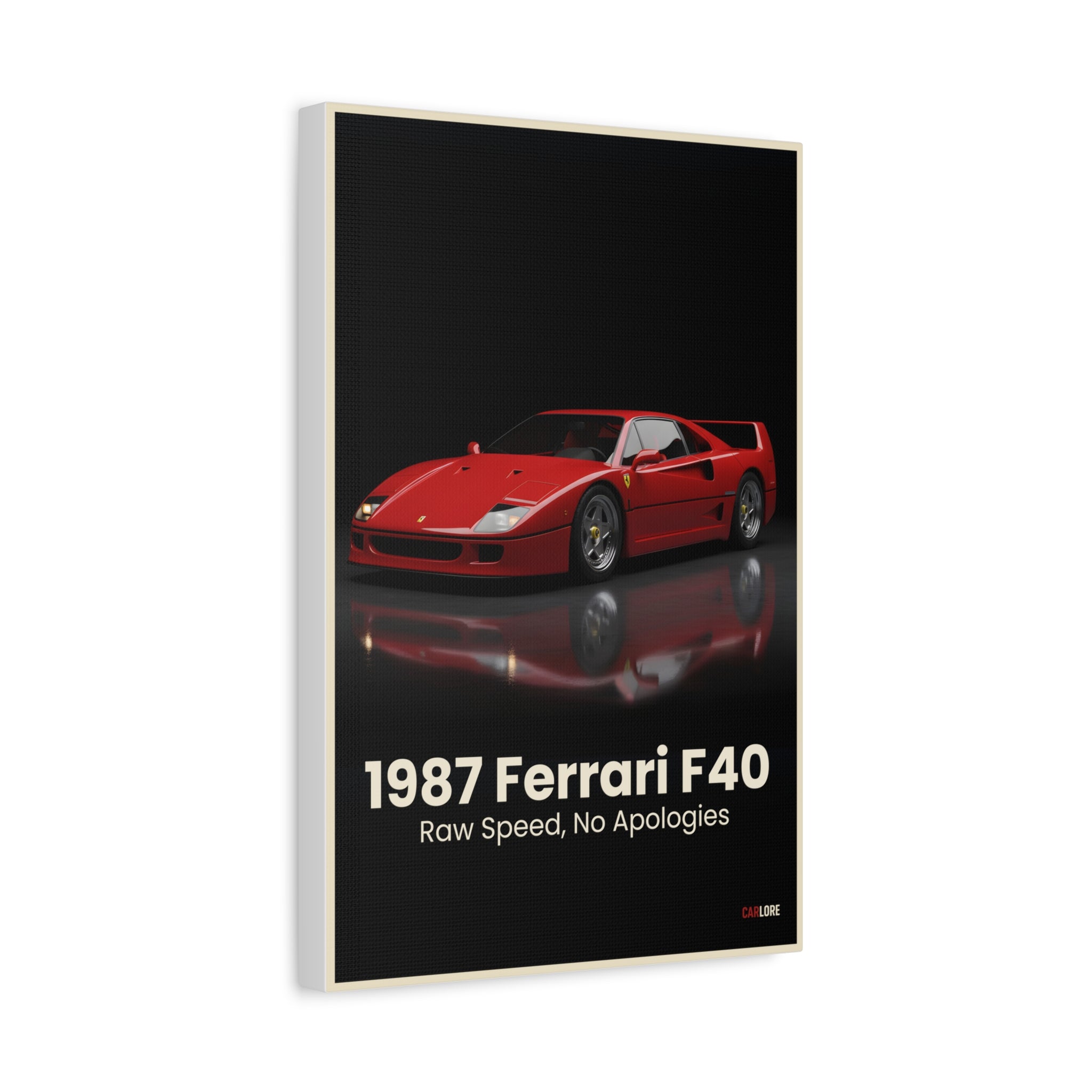 1987 Ferrari F40 – "Raw Speed, No Apologies" | Hyper-Realistic Collector's Wall Art