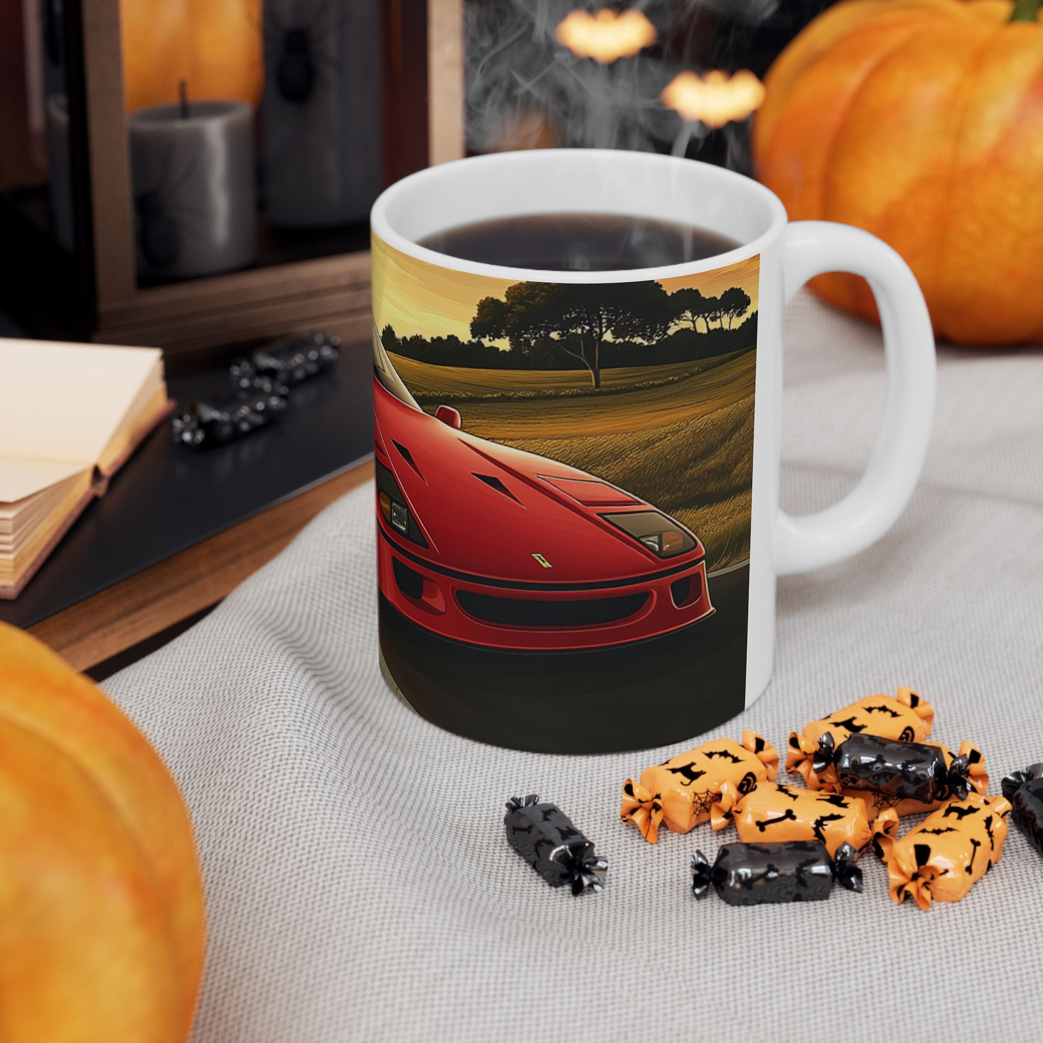 Ferrari F40 Ceramic Mug, (11oz, 15oz)