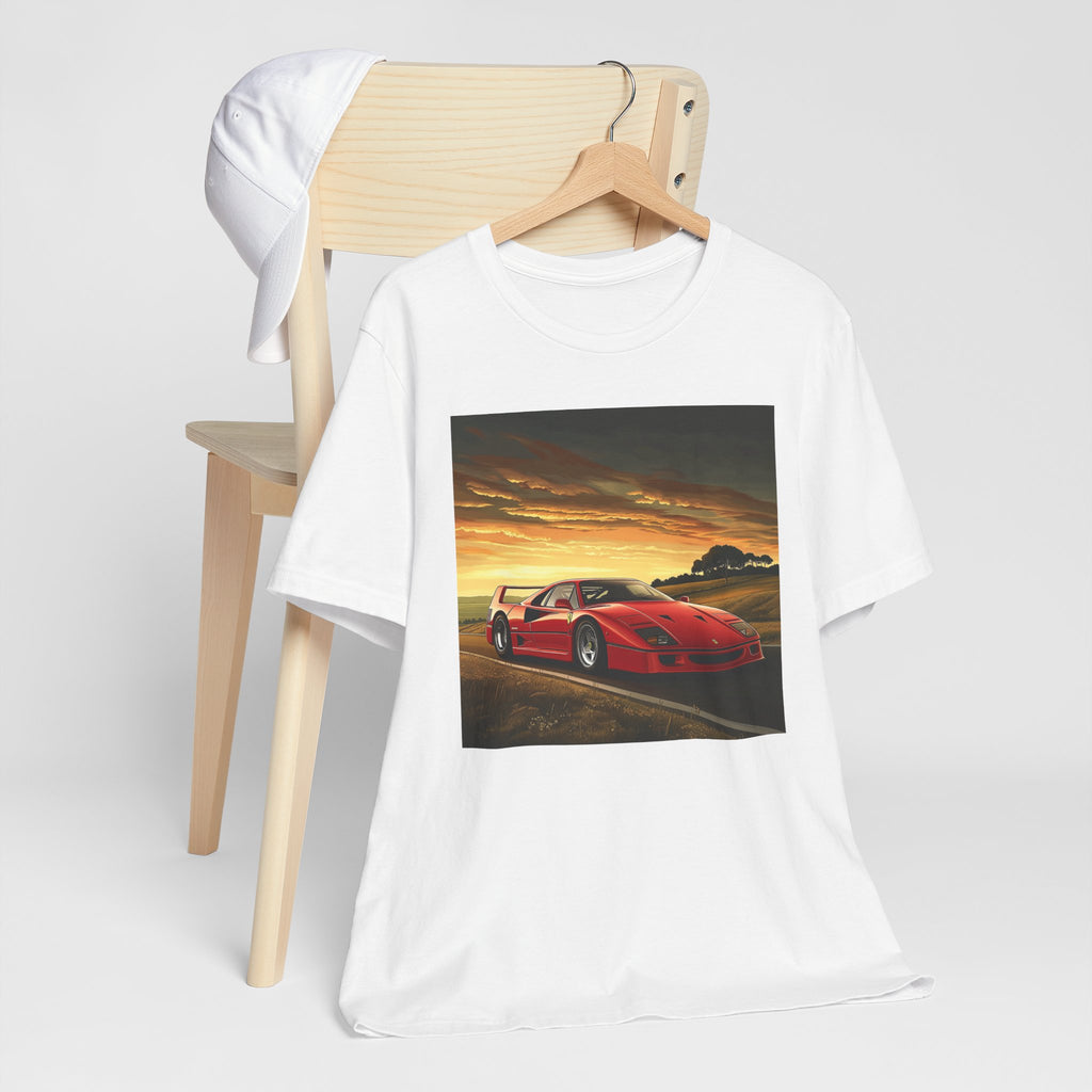 Ferrari F40 Graphic T-Shirt | Supercar Enthusiast Tee | CarLore Studio